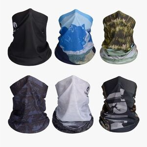 6-Pack Multi-Color Neck Gaiter Set